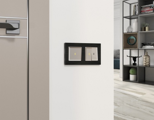 Выключатель самовозвратный одноклавишный с подсветкой, без рамки Ambrella Volt MA MA362050 в Нижнем Новгороде фото 4