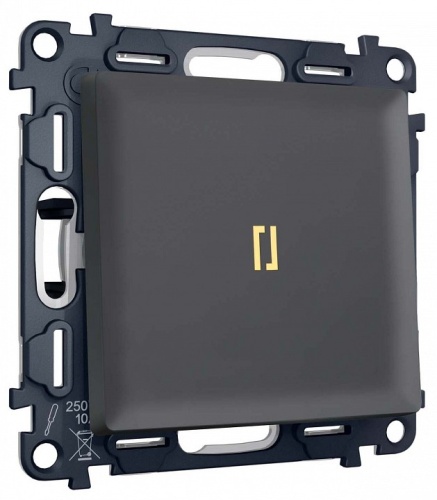 Выключатель самовозвратный одноклавишный с подсветкой, без рамки Ambrella Volt MA MA902050 в Нижнем Новгороде