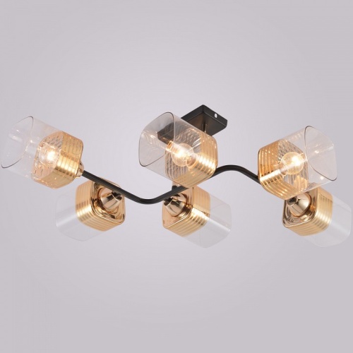 Люстра на штанге 01615-0.3-06 BK+FGD в Нижнем Новгороде фото 4