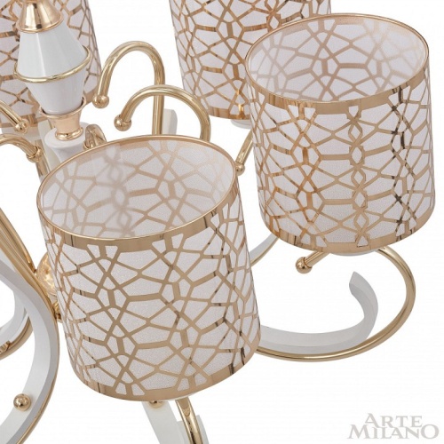 Подвесная люстра Arte Milano Florentia-1237 301237/6 Wh/Gd в Нижнем Новгороде фото 3