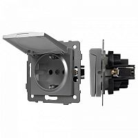 Розетка влагозащищенная с заземлением и со шторкой, без рамки с крышкой Arlight SCT 049836 в Нижнем Новгороде