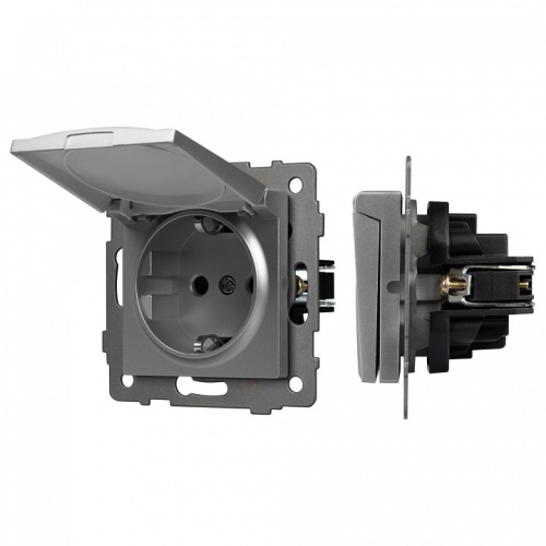 Розетка влагозащищенная с заземлением и со шторкой, без рамки с крышкой Arlight SCT 049836 в Нижнем Новгороде