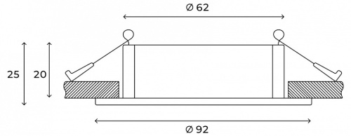 Встраиваемый светильник Hesby Lighting Solis HSBL_0113 в Нижнем Новгороде фото 2