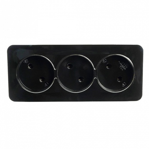 Розетка тройная без заземления Stekker София 49317 в Нижнем Новгороде фото 4