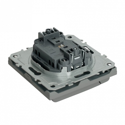 Розетка с заземлением и со шторкой, с крышкой Stekker Эмили 49956 в Нижнем Новгороде фото 5