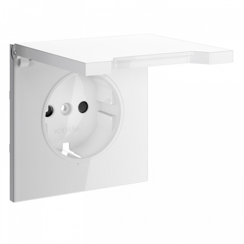 Накладка для розетки с заземлением и со шторками с крышкой Voltum S70 VLS000801 в Нижнем Новгороде фото 3