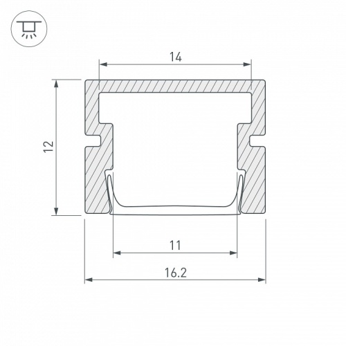 Профиль накладной Arlight PDS 028363 в Нижнем Новгороде фото 2
