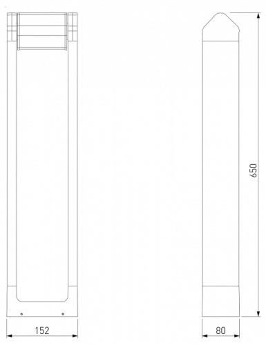 Наземный высокий светильник Elektrostandard DORS 35163/F в Нижнем Новгороде фото 3