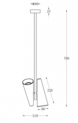 Светильник на штанге Maytoni Giro MOD095PL-02W в Нижнем Новгороде фото 3