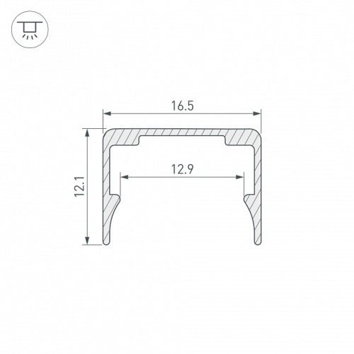 Профиль накладной Arlight WPH-FLEX 062506 в Нижнем Новгороде фото 2