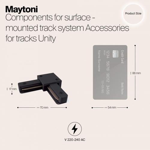 Соединитель Maytoni Accessories for tracks TRA001CL-11B в Ермолино фото 2