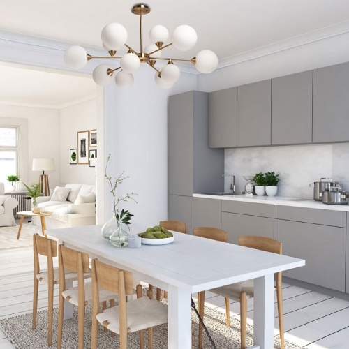 Люстра на штанге DeMarkt Оливия 18 306015612 в Нижнем Новгороде фото 7