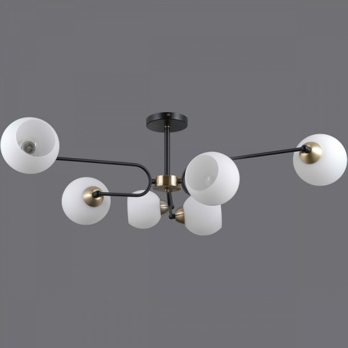 Люстра на штанге ILLUMICO  IL0249-6CSQ-79 BK AB в Нижнем Новгороде фото 5