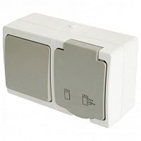 Блок с розеткой и выключателем Stekker Велена 49728 в Нижнем Новгороде