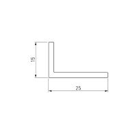 Уголок ARH-W25х15х2-2000 ANOD (Arlight, Алюминий) в Бикине