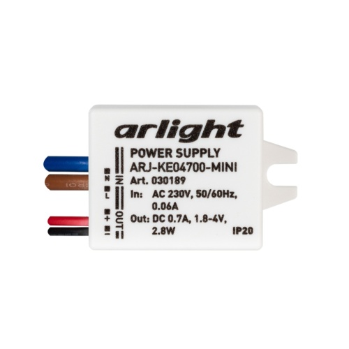 Блок питания ARJ-KE04700-MINI (2.8W, 700mA) (Arlight, IP20 Пластик, 5 лет) в Старице