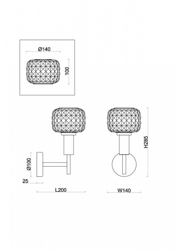 Бра Freya Fero FR5366WL-01BS в Нижнем Новгороде фото 2