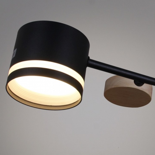 Люстра на штанге 68730-0.3-06 GX53 BK+WOOD в Нижнем Новгороде фото 4