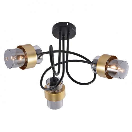 Люстра на штанге Escada  1139/3P Black/Gold в Нижнем Новгороде фото 4