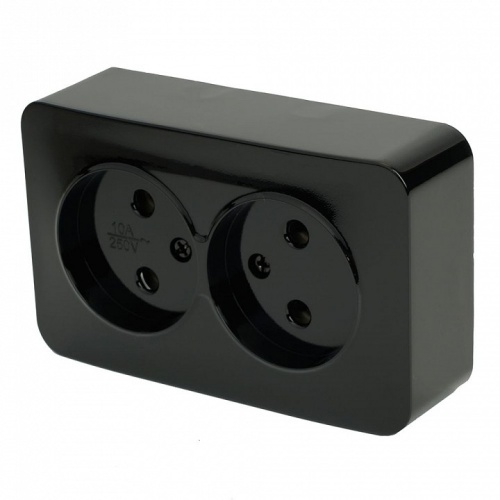 Розетка двойная без заземления Stekker София 49315 в Нижнем Новгороде фото 4