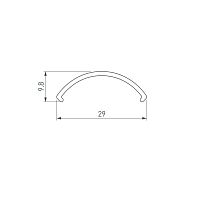 Экран ROUND-D36-360-2500 BLACK OPAL  (Arlight, Пластик) в Астрахани