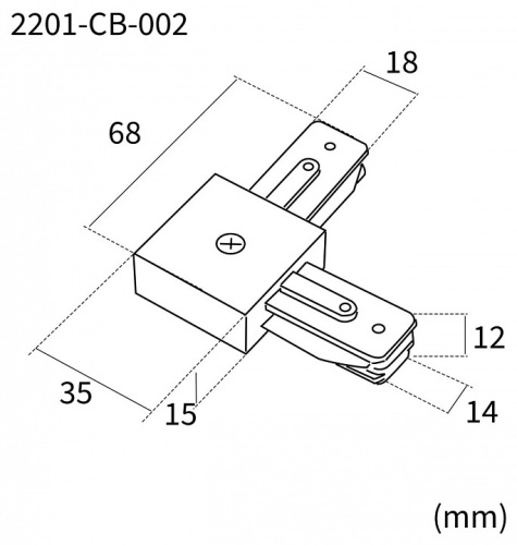 Соединитель угловой L-образный для треков накладных Favourite Practica 2201-CB-002 в Нижнем Новгороде фото 2