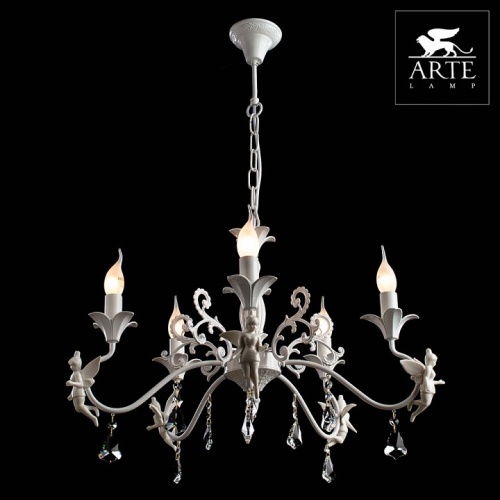 Подвесная люстра Arte Lamp Angelina A5349LM-5WH в Великом Устюге фото 3