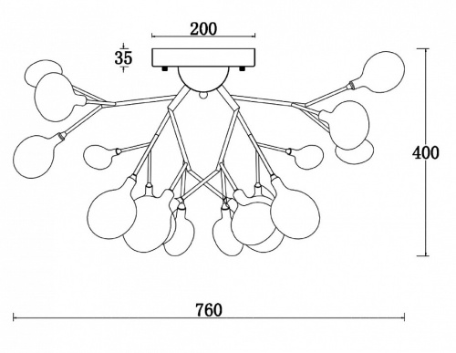 Потолочная люстра Freya Florencia FR5049CL-27B в Нижнем Новгороде фото 4