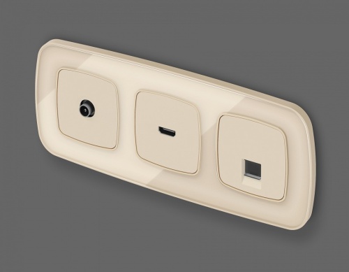 Накладка для ТВ-розетки Ambrella Volt OMEGA OP3330 в Нижнем Новгороде фото 2