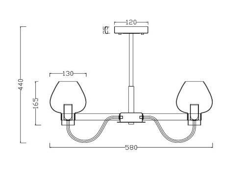 Люстра на штанге Freya Tara FR5028PL-05B в Нижнем Новгороде фото 3