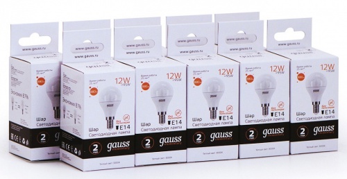Лампа светодиодная Gauss LED Elementary E14 12Вт 3000K 53112 в Нижнем Новгороде фото 4