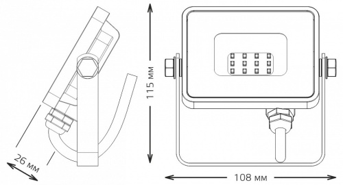 Настенно-потолочный прожектор Gauss Qplus 690511310 в Нижнем Новгороде фото 2