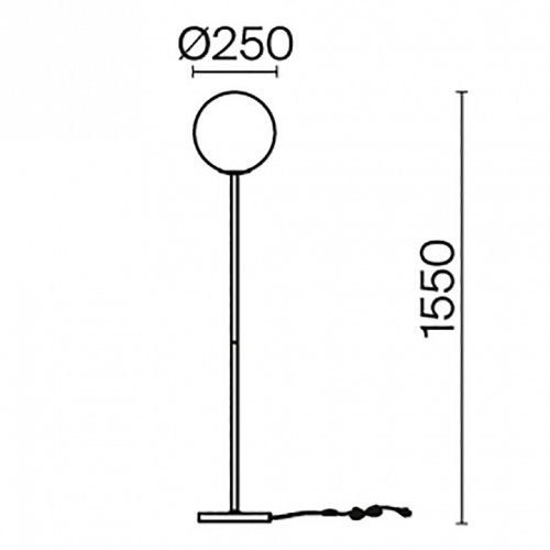 Торшер Maytoni Ring MOD013FL-01BS в Бородино фото 5