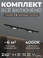 Комплект трековый Hesby Lighting №1 однофазная накладная Skylite HSBL_kompl_S001_VI1B4K в Нижнем Новгороде