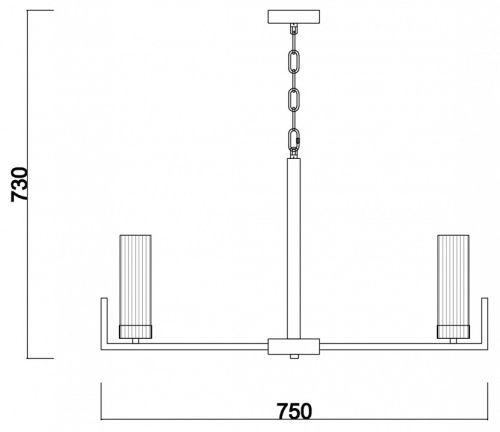 Подвесная люстра Freya Adeline FR5214PL-08CH в Нижнем Новгороде фото 2