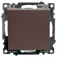 Переключатель перекрестный одноклавишный без рамки Stekker Катрин 49180 в Нижнем Новгороде