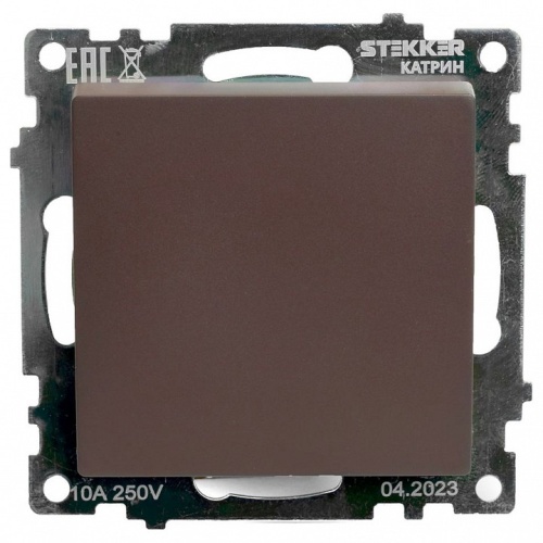 Переключатель перекрестный одноклавишный без рамки Stekker Катрин 49180 в Нижнем Новгороде