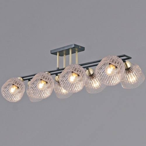 Люстра на штанге ILLUMICO  IL0794-8CSQ-25BKAB ELITE в Нижнем Новгороде