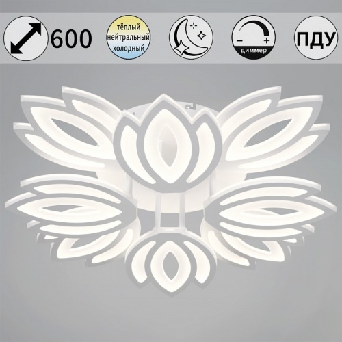 Люстра на штанге  08429-0.3-4+4 WH в Нижнем Новгороде фото 3