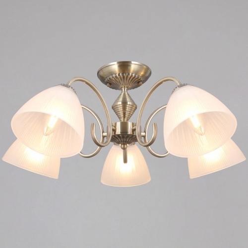 Люстра на штанге ILLUMICO  IL0897-5CSQ-26 AB ELITE в Нижнем Новгороде