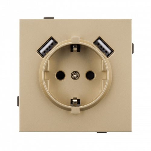 Розетка с заземлением и 2хUSB type A, без рамки Arlight SCT-TENDO 054604 в Нижнем Новгороде фото 3