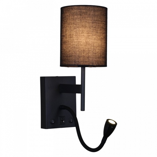 Бра с подсветкой 86210-9.2-001KT LED3W+E14 BK в Нижнем Новгороде фото 3