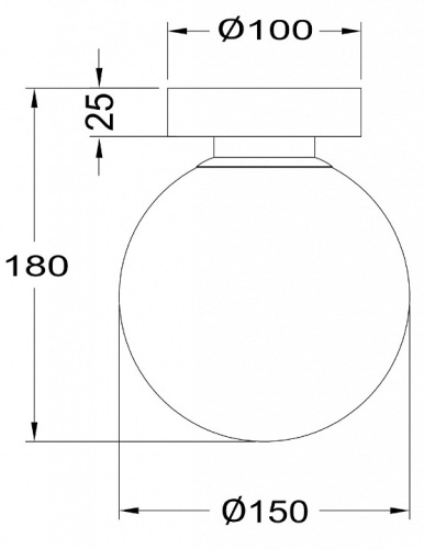 Накладной светильник Maytoni Basic form MOD321WL-01G1 в Качканаре фото 2