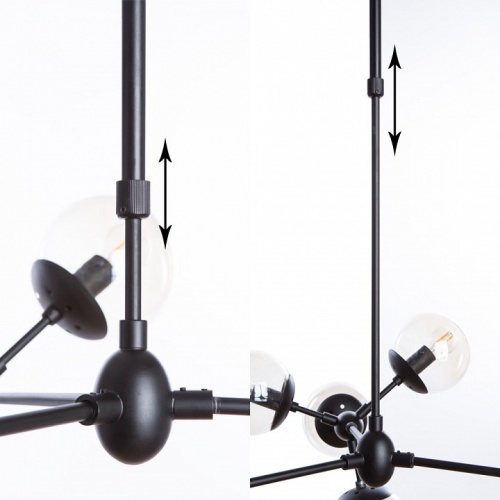 Люстра на штанге Arte Lamp Bolla A1664SP-12BK в Нижнем Новгороде фото 2