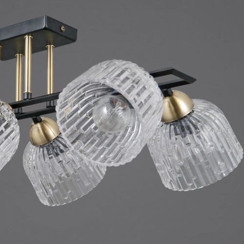 Люстра на штанге ILLUMICO  IL0794-6SQ-25BKAB ELITE в Нижнем Новгороде фото 2