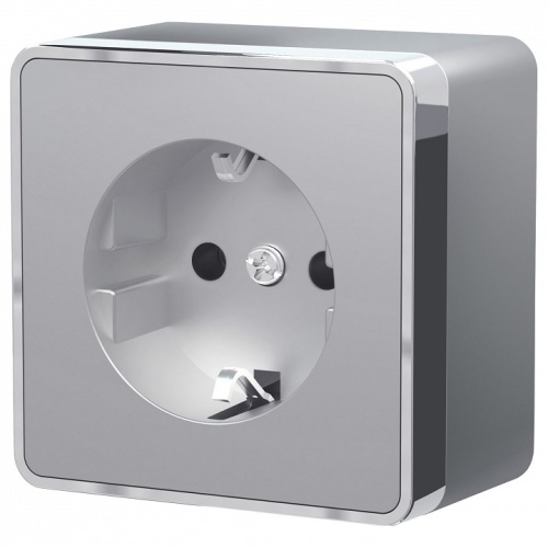 Розетка с заземлением Werkel Gallant (серебряный) W5071006 в Нижнем Новгороде