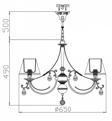 Подвесная люстра Maytoni Soffia RC093-PL-06-R в Дудинке фото 2