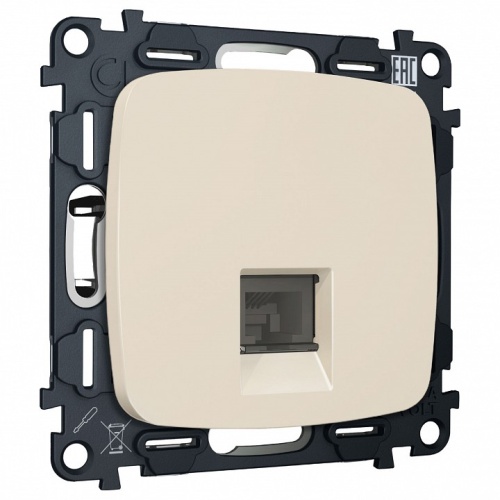 Розетка Ethernet RJ-45 и со шторками, без рамки Ambrella Volt OMEGA MO332005 в Нижнем Новгороде