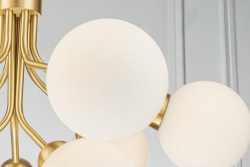 Люстра на штанге Belfast Bryson L-8130-6+3 BR GL в Нижнем Новгороде фото 7