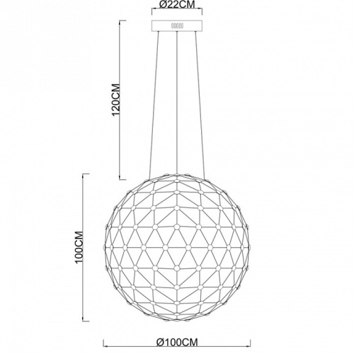 Подвесной светильник Divinare Cristallino 1610/02 SP-140 в Нижнем Новгороде фото 3